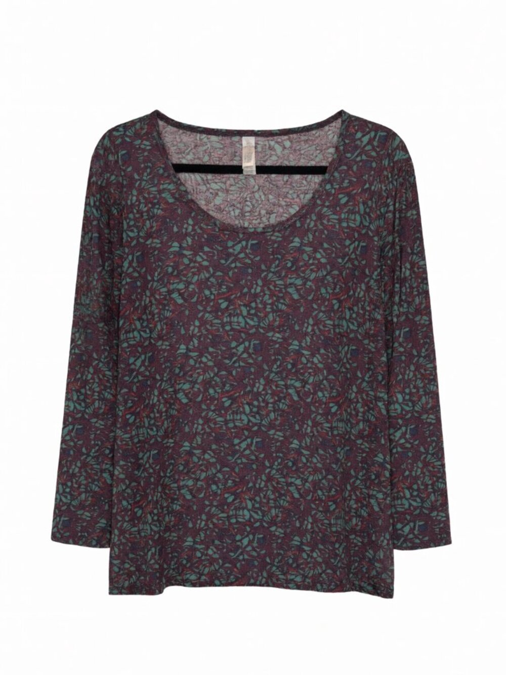 LuLaRoe Women's Floral Long Sleeve Top M Red/Green